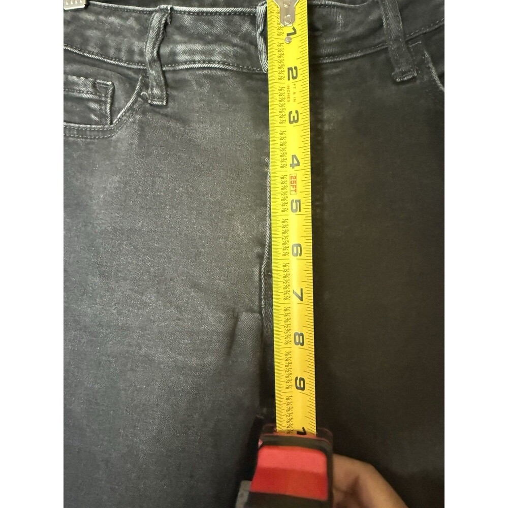 Old Navy Rockstar Super Skinny Jeans High Rise Women Size 8 short Stretch Black - Picture 7 of 9